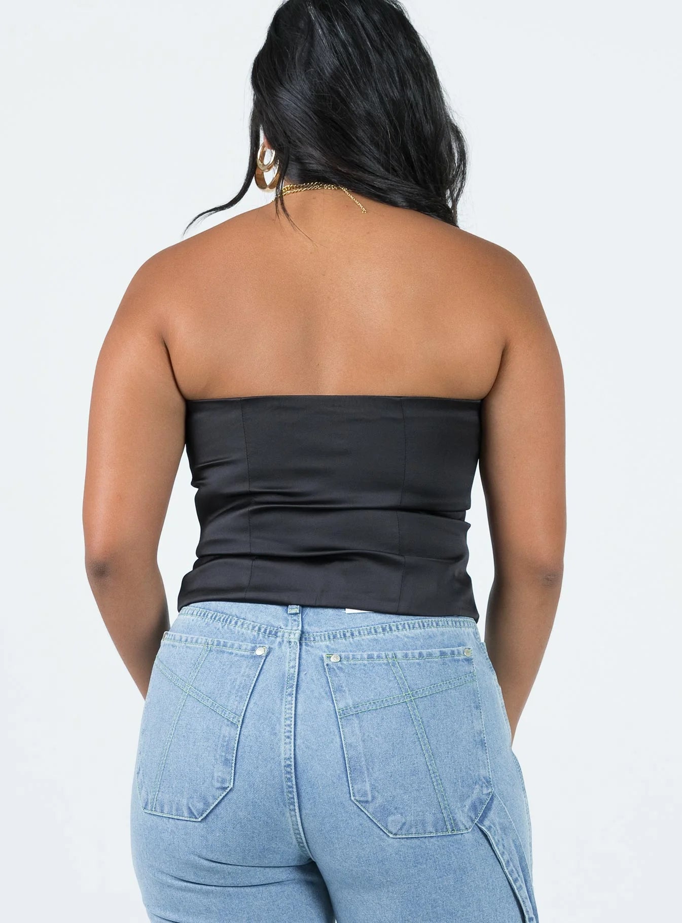 Bateson Strapless Corset Black