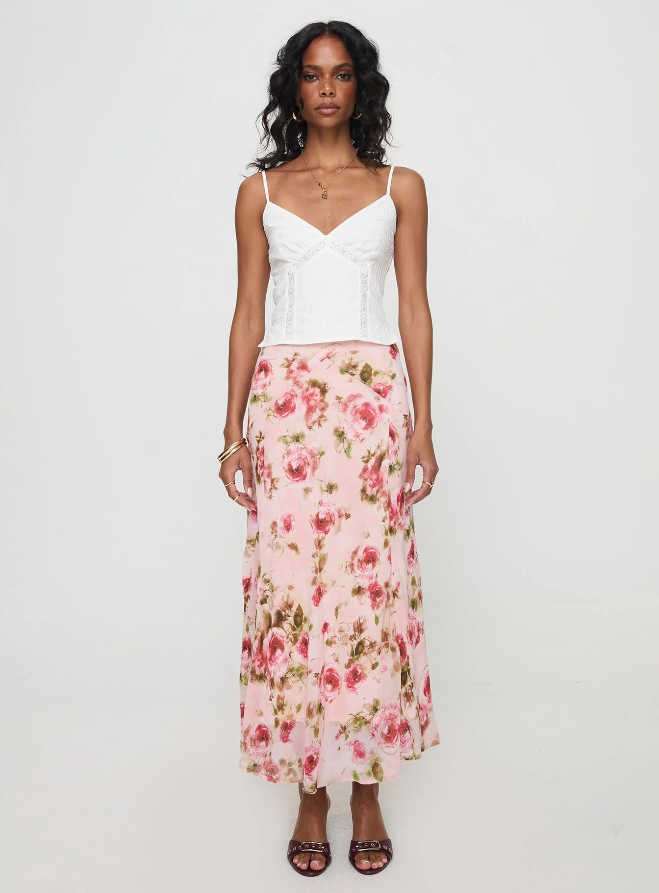 Rusha Cami Top White