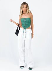 East Gate Corset Forest Green