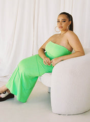 Oscar Midi Dress Green Curve