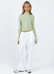 Elysium Long Sleeve Turtleneck Top Green