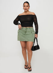 Hartford Off The Shoulder Top Black Curve