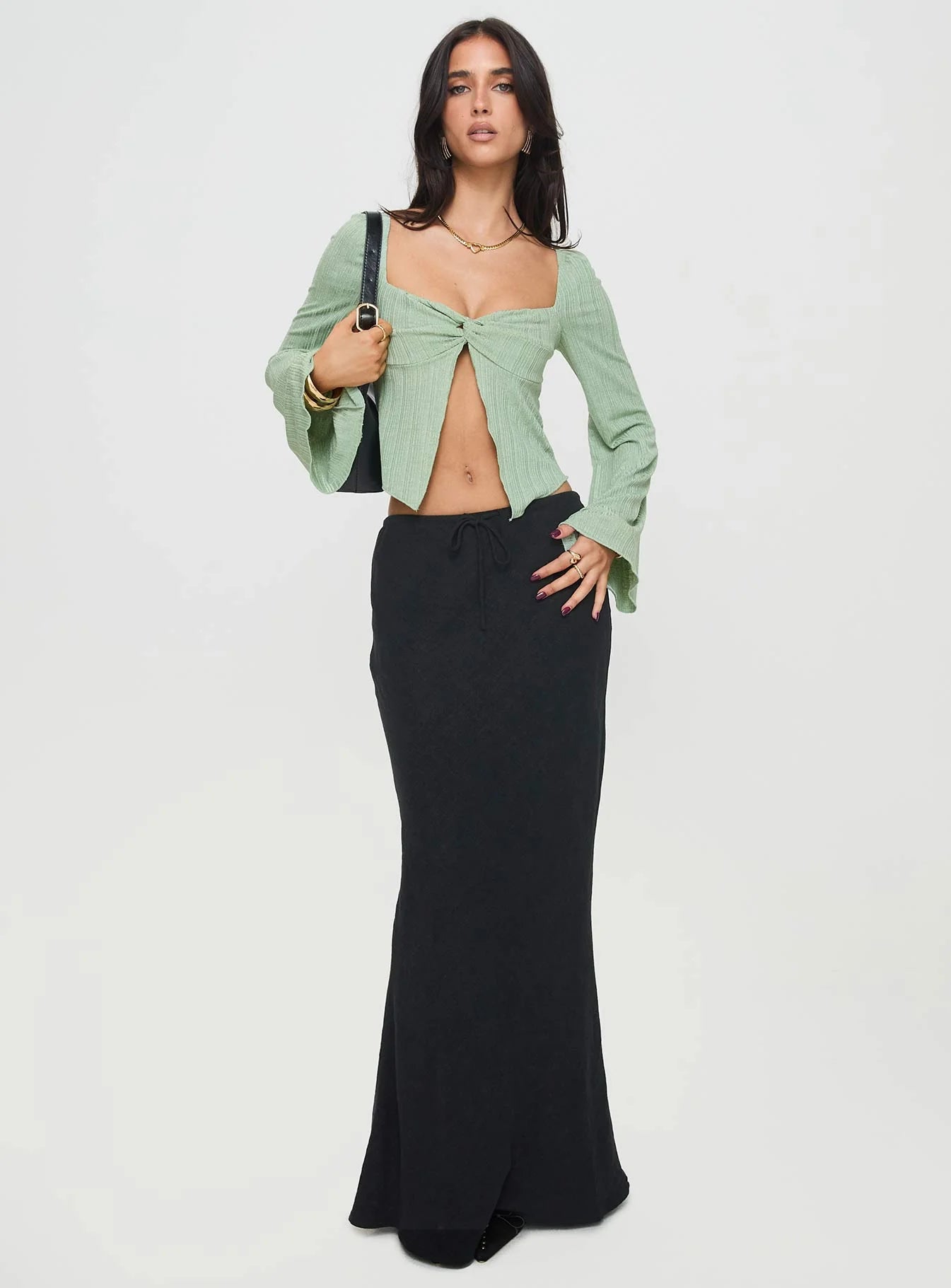 Mani Long Sleeve Top Green