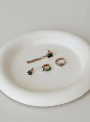 Athina Earring Pack Gold / Green