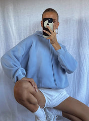 Love Yourself Hoodie Blue