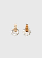 Trishy Linked Earrings Gold Silver