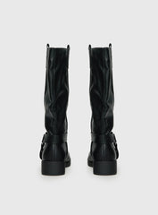 Wrecked Western Boots Black