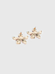 Ysabelle Flower Earrings Pink Red