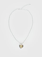 Wishes Granted Dainty Pendant Necklace Silver Yellow