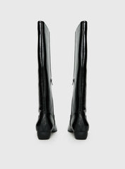Dance For You Knee High Boots Black