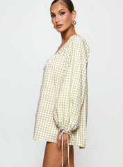Preacher Playsuit White Check