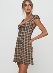 Alora Mini Dress Check Multi