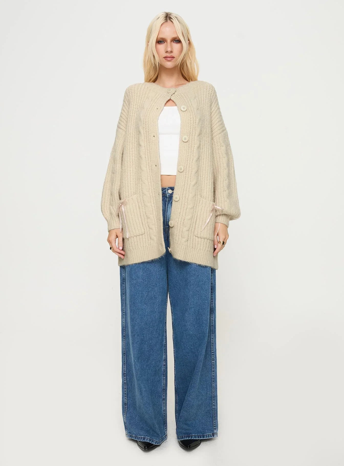 Cameliah Knit Cardigan Cream