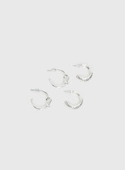 Moonshine Earring Set Silver