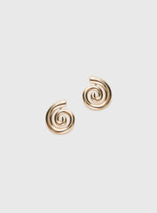 Ameleah Spiral Earrings Gold