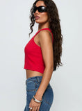 Boot Scootin Graphic Tank Top Red