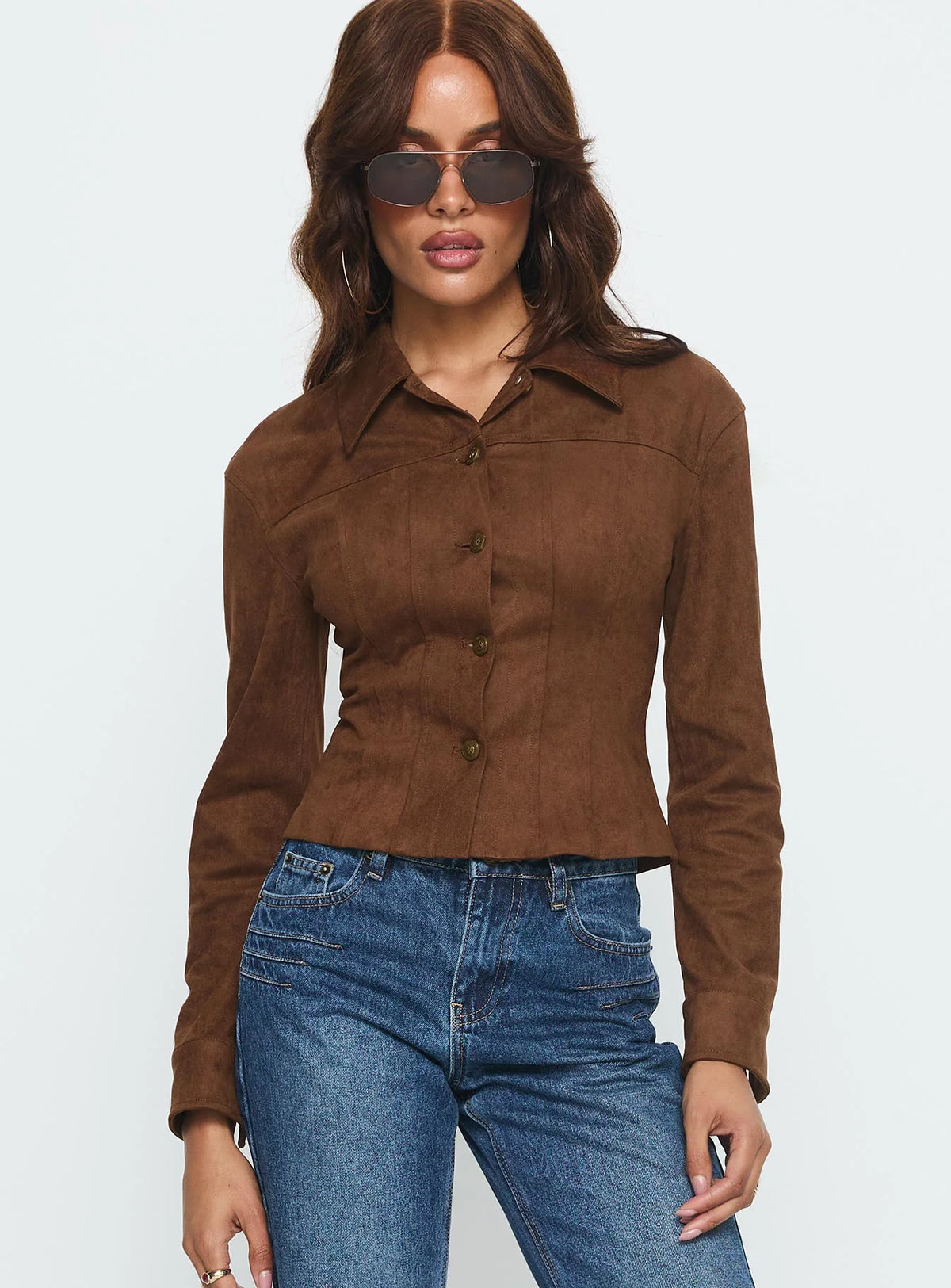 Invitations Fitted Jacket Chocolate