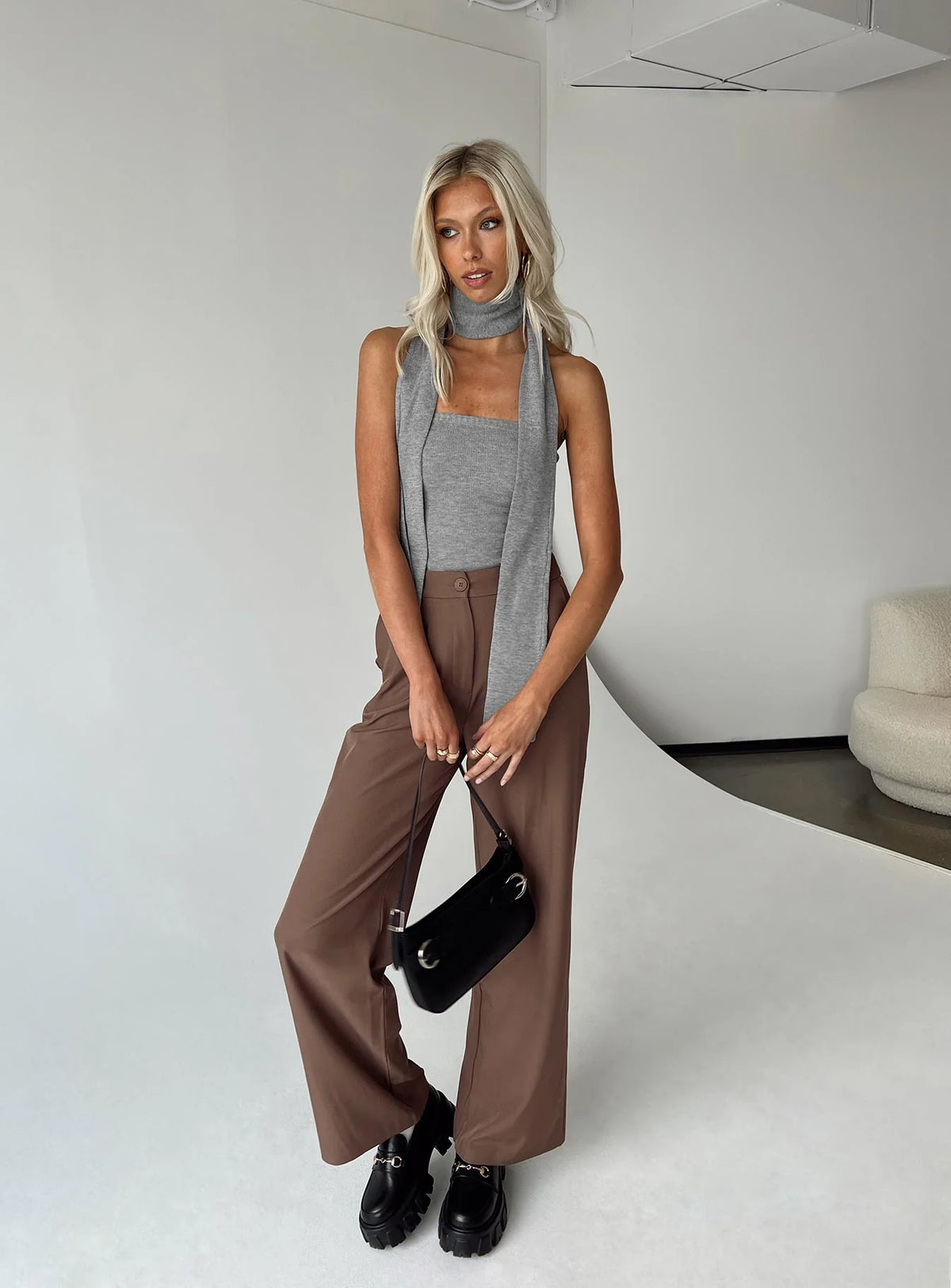 Archer Pants Brown Eco Tall