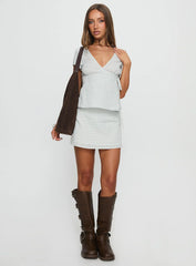 Prominent Mini Skirt Green Check