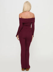 Outta Town Set Burgundy