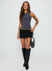 Sparky Mid Rise Skort Black