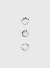 Two Young Hearts Ring Pack Silver