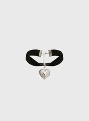 Laike Pendant Necklace Black Silver
