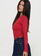 Beresford Long Sleeve Bodysuit Wine