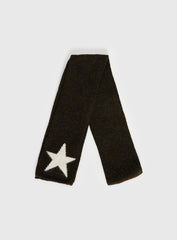 Abelia Star Graphic Scarf Brown Cream