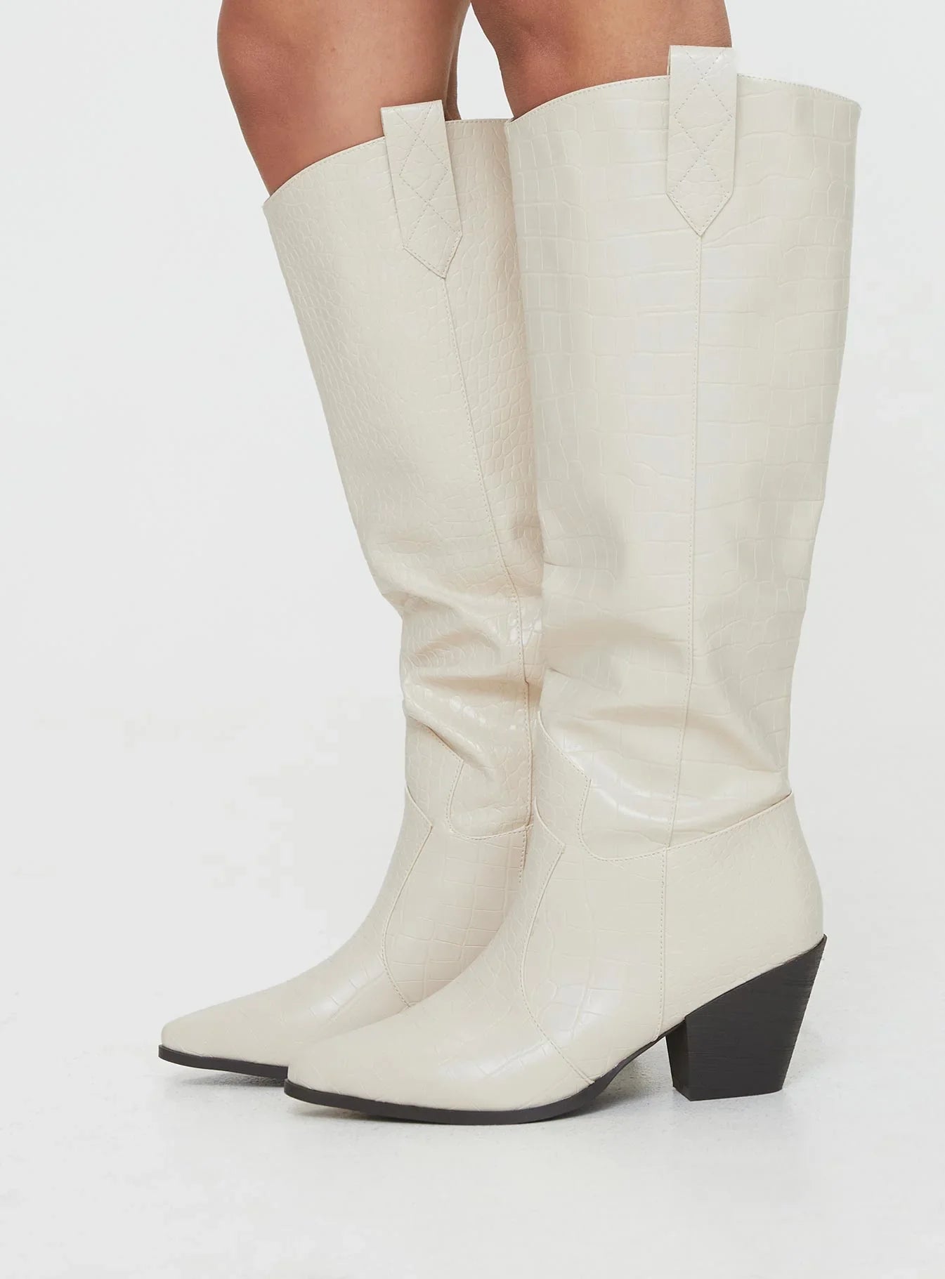 Riley Boots Ecru
