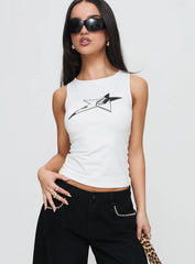 Star Eyes Top White