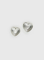 Missouri Stud Earrings Silver Butter