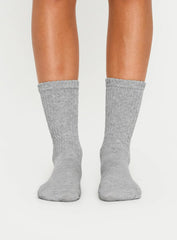 One For Me Socks Grey Marle