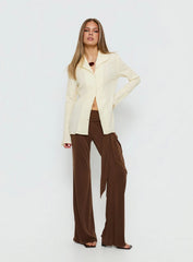 Beatris Long Sleeve Top Cream