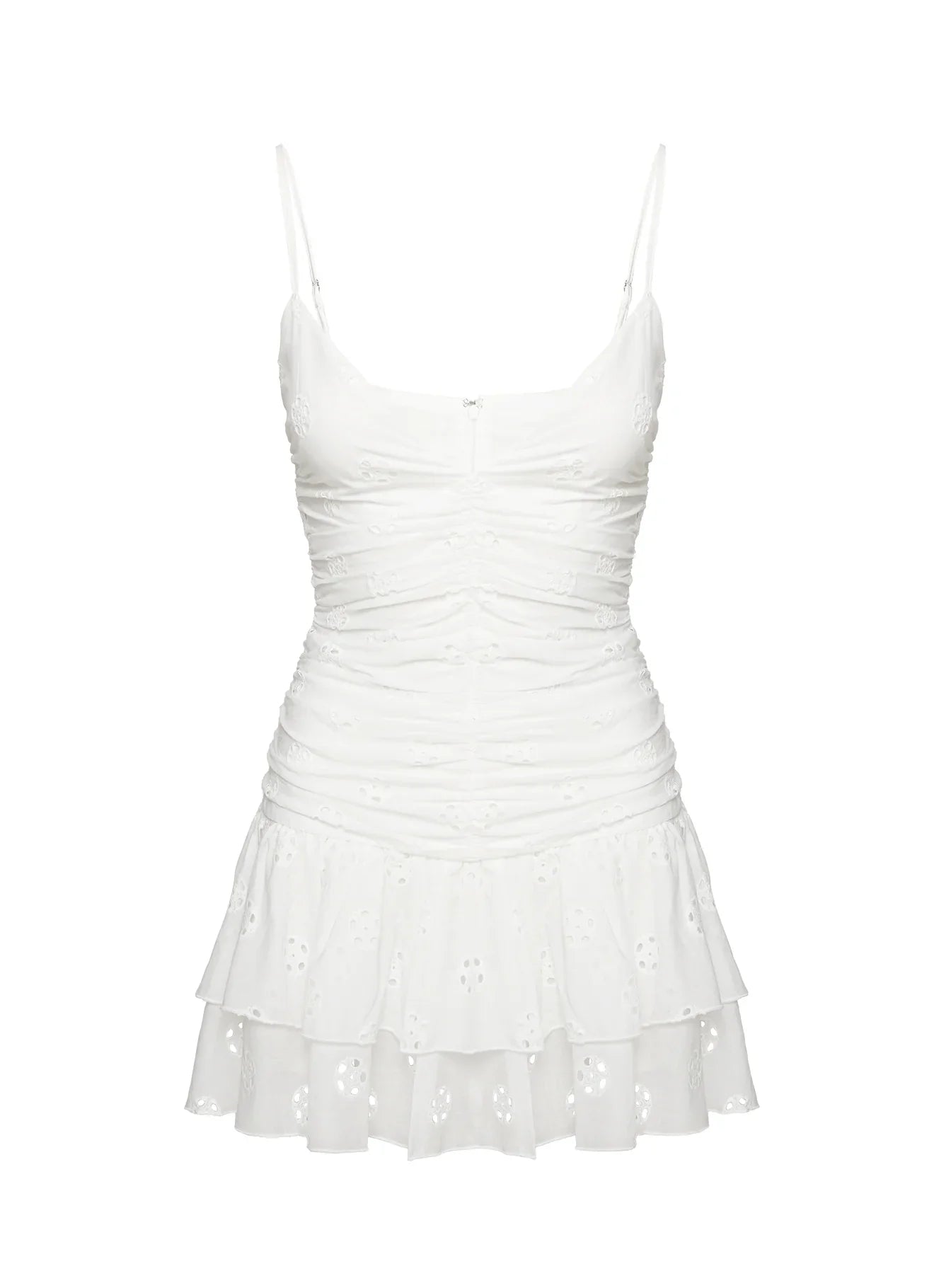 Rothea Mini Dress White Brodierie