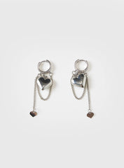 We Found Love Earrings Silver