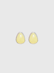 Vanita Earrings Silver Yellow