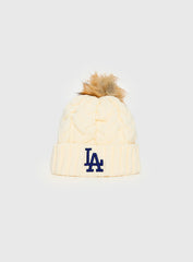 Los Angeles Dodgers Knit Beanie Cream