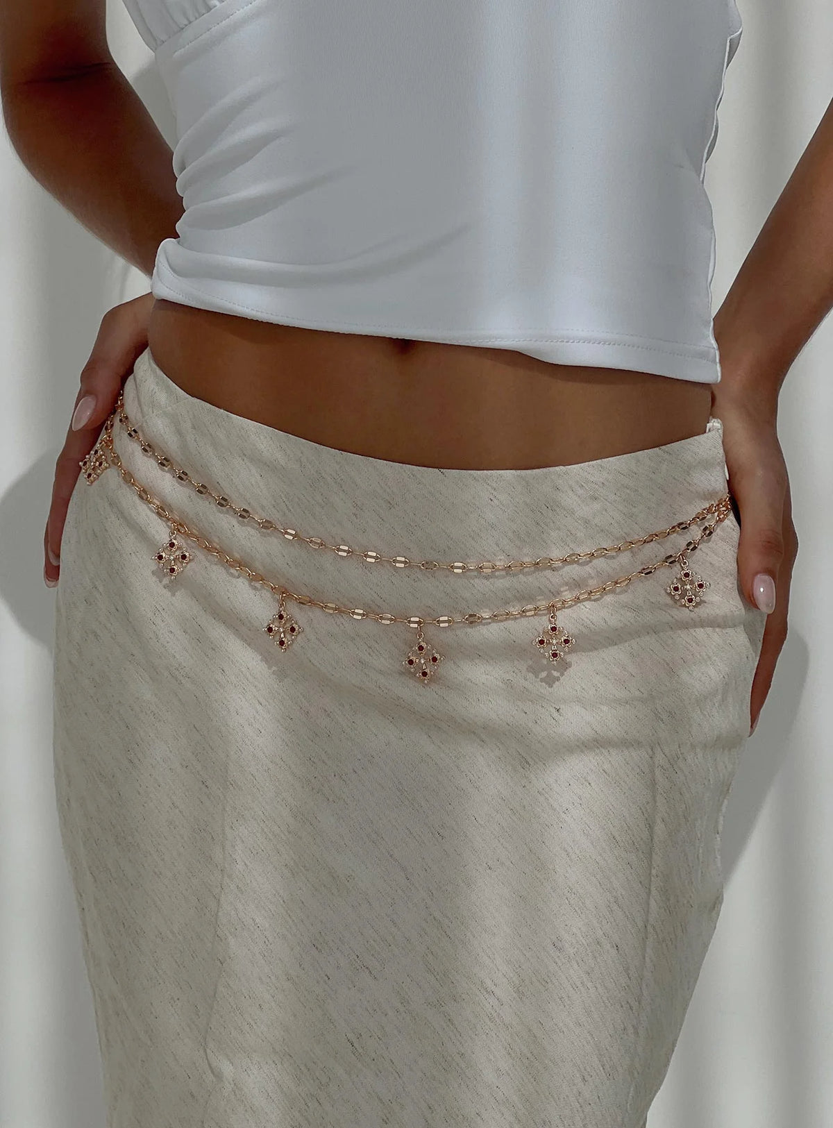 Stars Aligned Chain Belt Gold