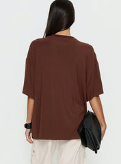 Kieryn Oversized Top Chocolate