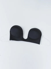 U Shape Backless Bra Black