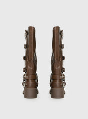 Buckle Down Boots Brown