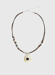 Saturn Returns Pendant Necklace Silver