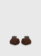 Admiration Pointed Toe Faux Suede Heels Brown