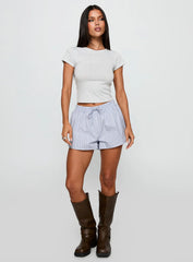Nautique Drawstring Shorts Blue Stripe