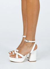 Caprice Heels White