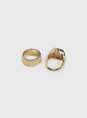 Think Fast Ring Set Gold